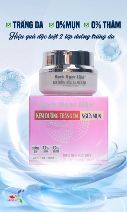 Bach Ngoc Lien Skin Face Whitening Cream for Acne Skin - Image 4